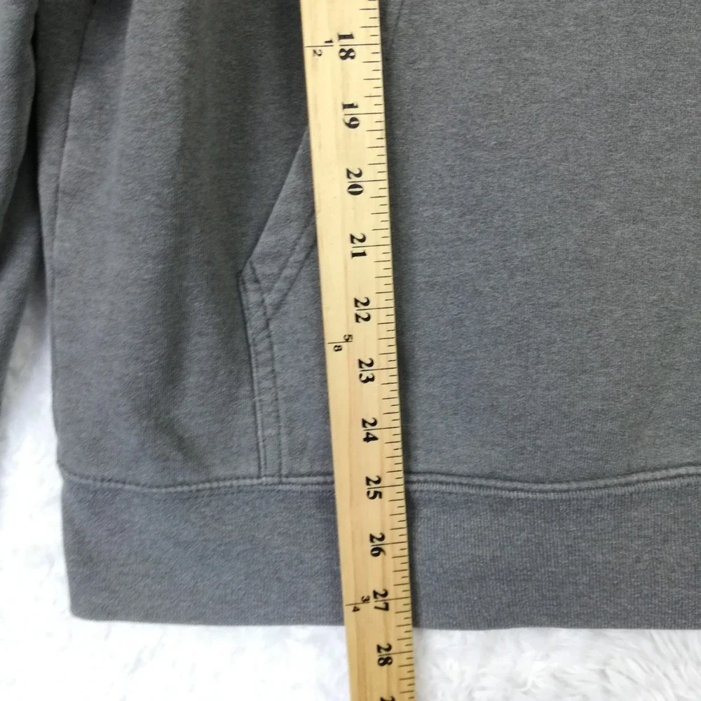 The North Face Mens Sweatshirt Hoodie Pullover Fleece Gray Half Dome Logo L